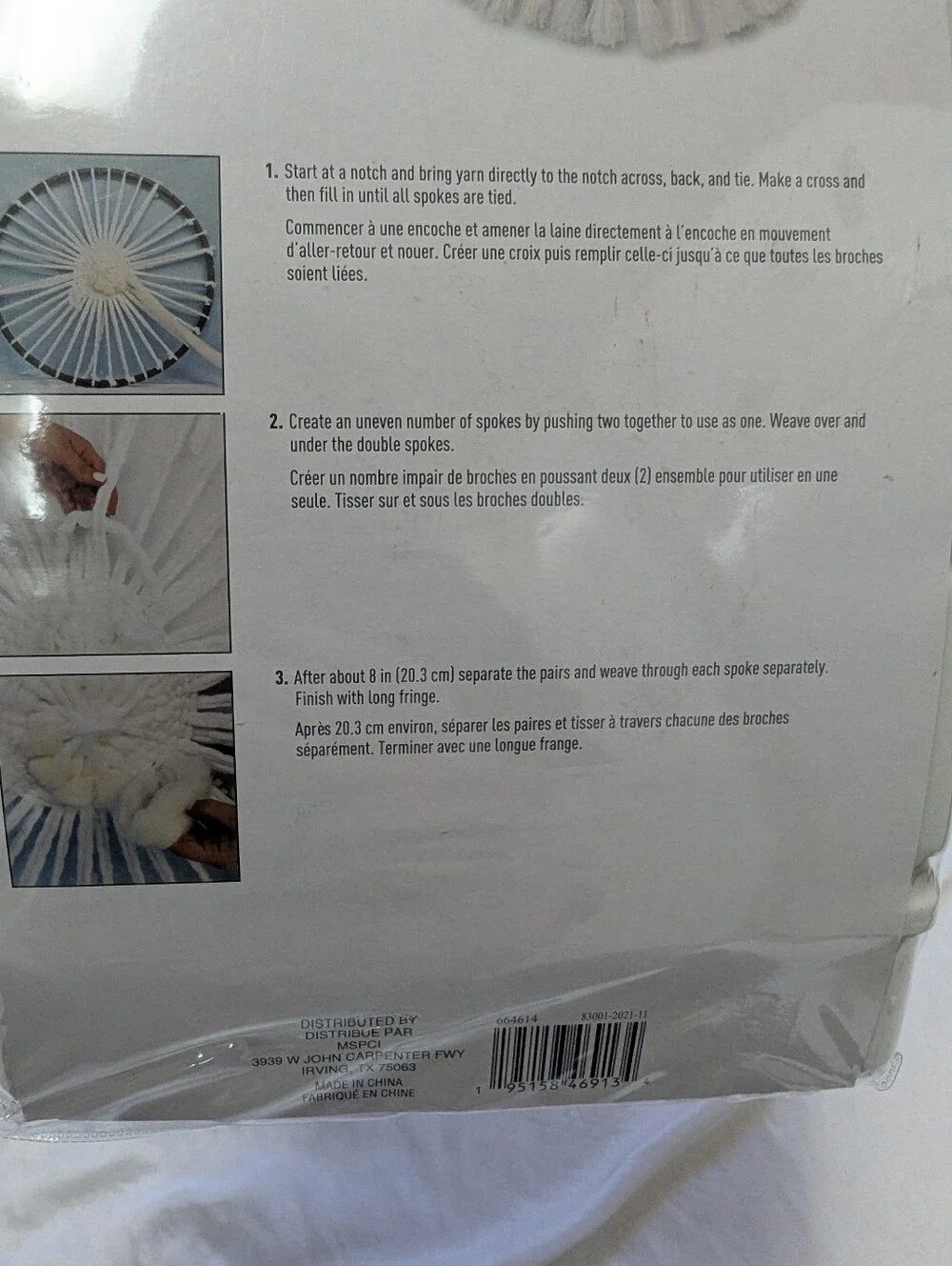 Loops & Thread Plastic Circle Rug Loom 32.7 Inch Round Weaving, Crafts, DIY